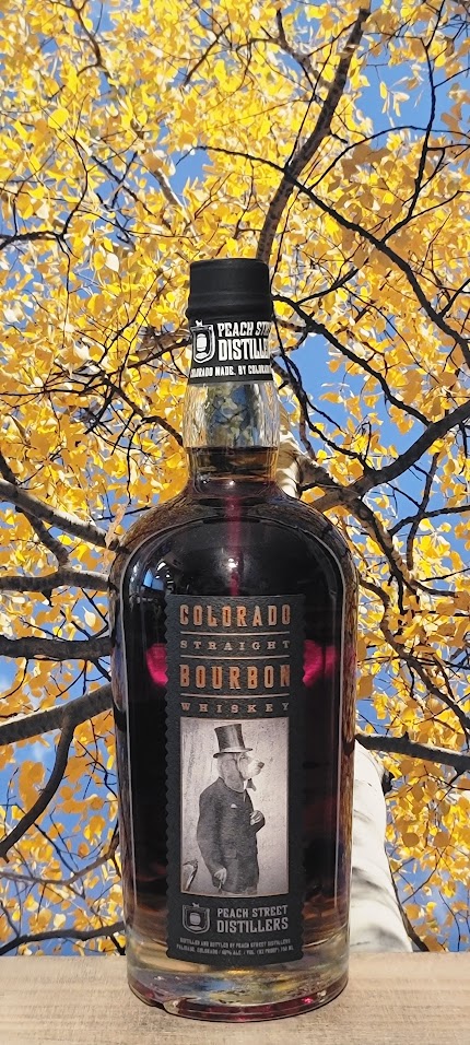 Peach street bourbon whiskey