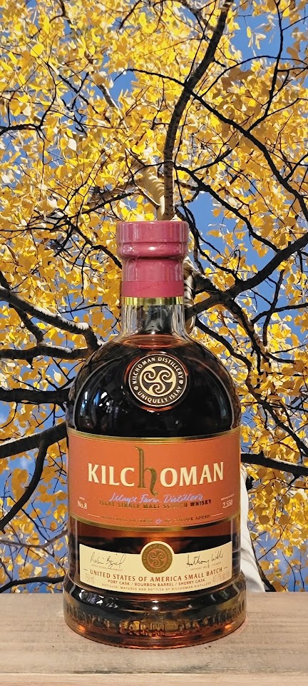 Kilchoman small batch port/bourbon/sherry cask scotch