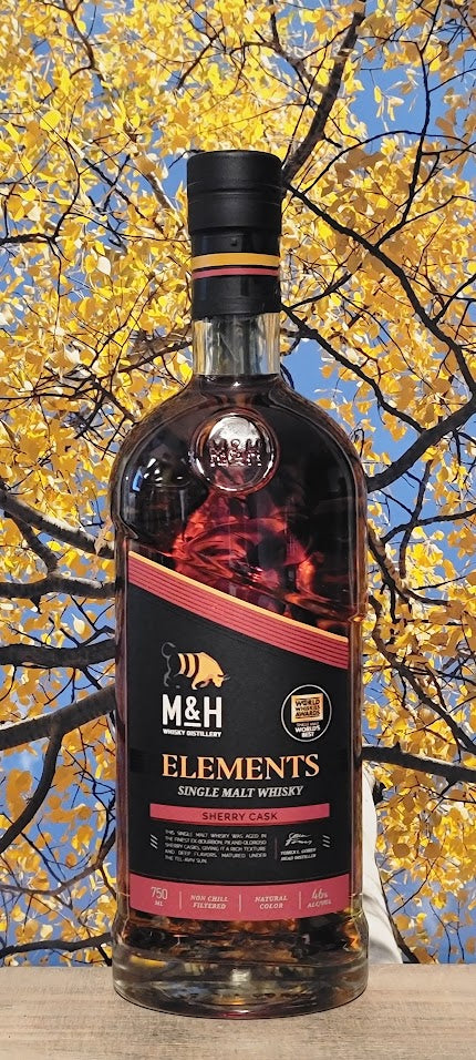 M & h elements single malt whiskey sherry cask