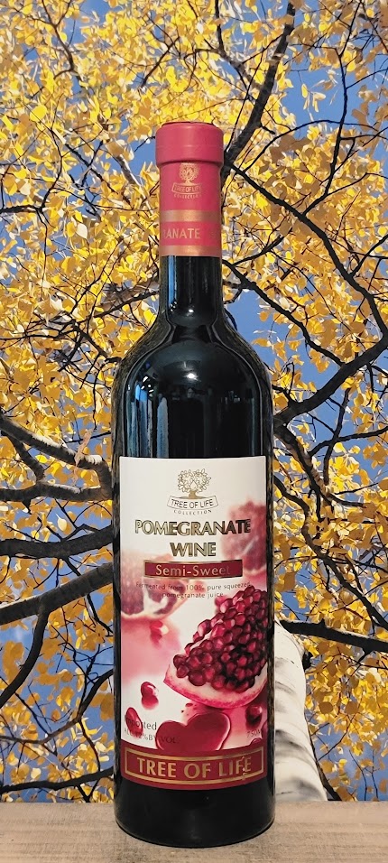 Tree of life pomegranate semi sweet wine