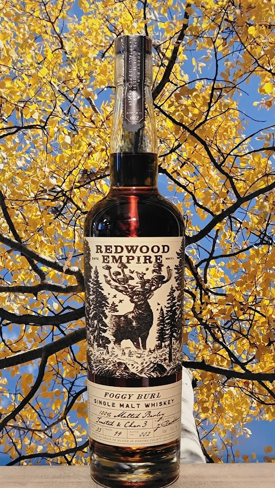 Redwood empire foggy burl single malt whiskey