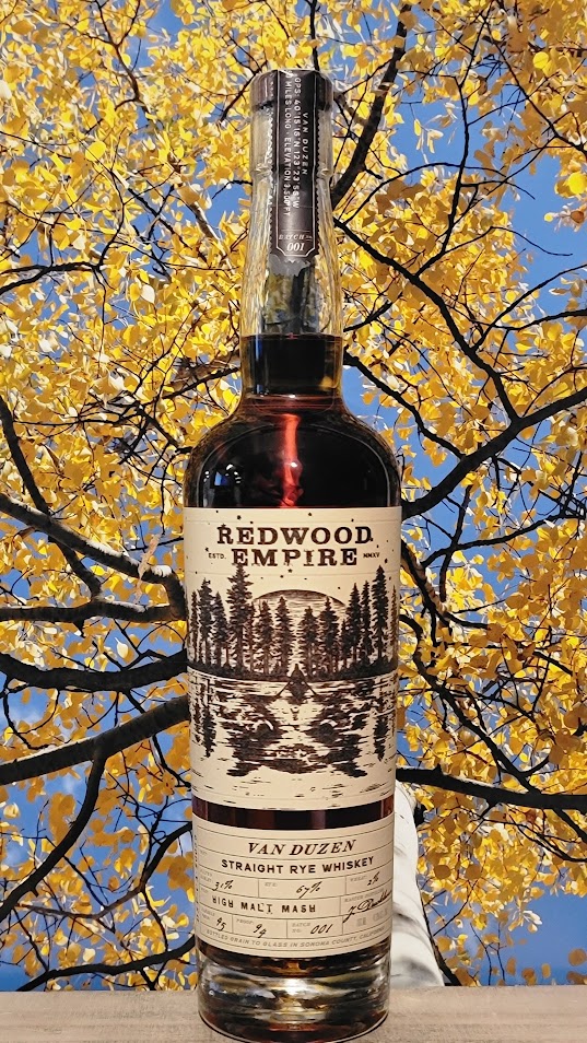 Redwood empire van duzen straight rye whiskey