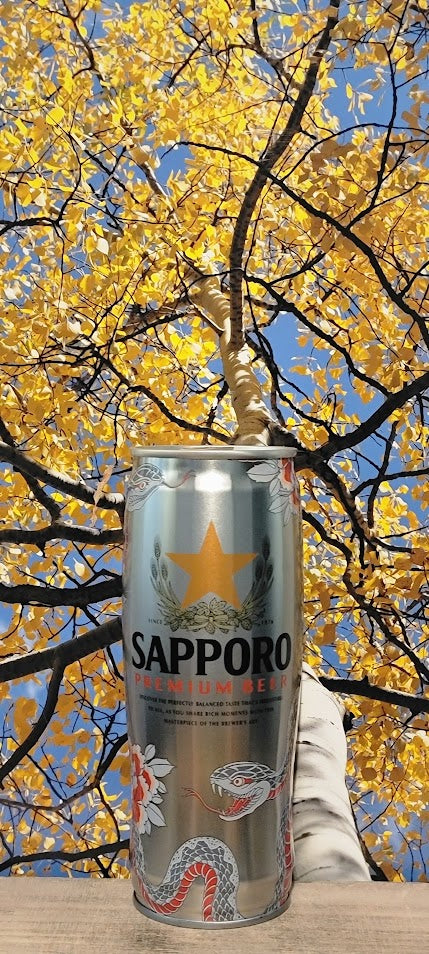 Sapporo draft can 22oz