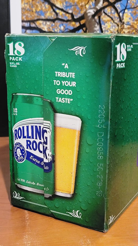 Rolling rock cans