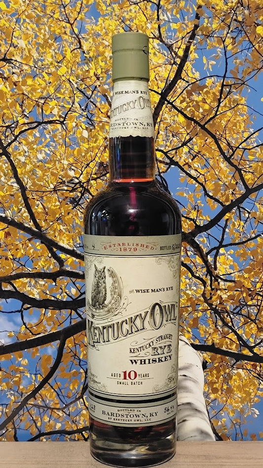 Kentucky owl rye whiskey 10yr