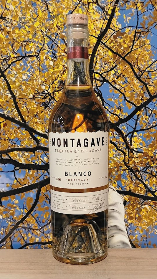 Montagave blanco heritage bordeaux barrel tequila