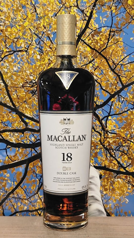 Macallan double cask 18yr scotch