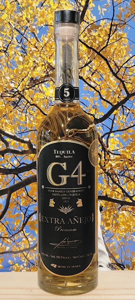 G4 extra 5 year anejo tequila