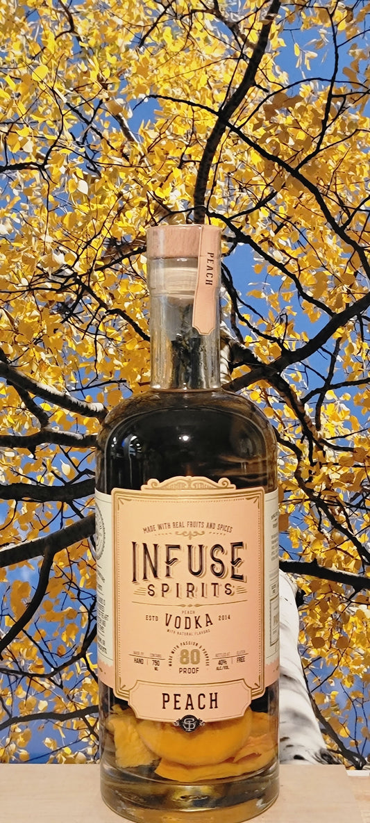 Infuse spirits peach vodka