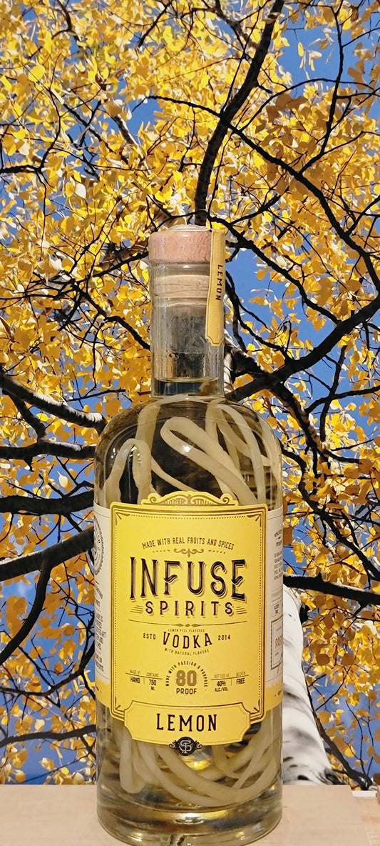 Infuse spirits lemon vodka