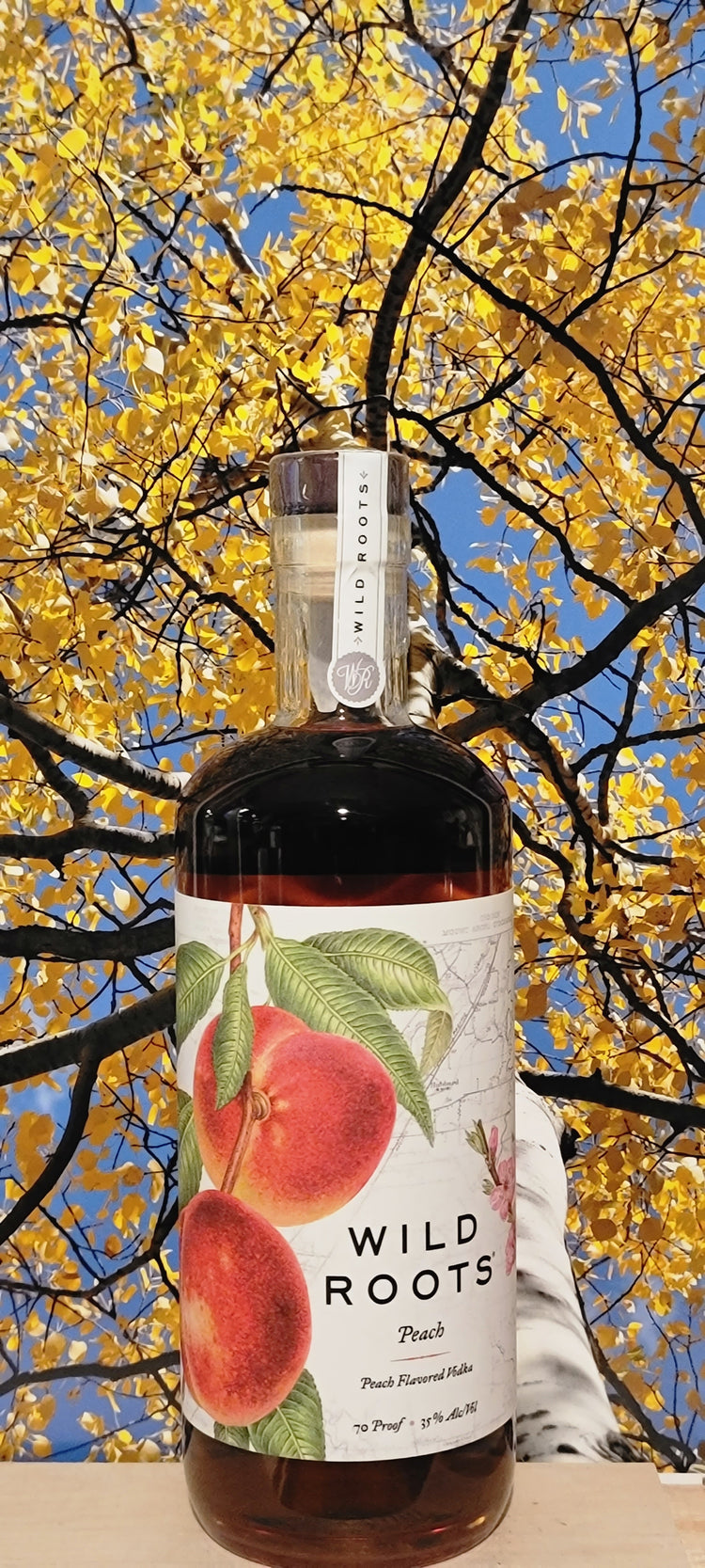 Wild roots peach vodka